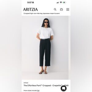 Aritzia The Effortless Pant™ Cropped - Crepette